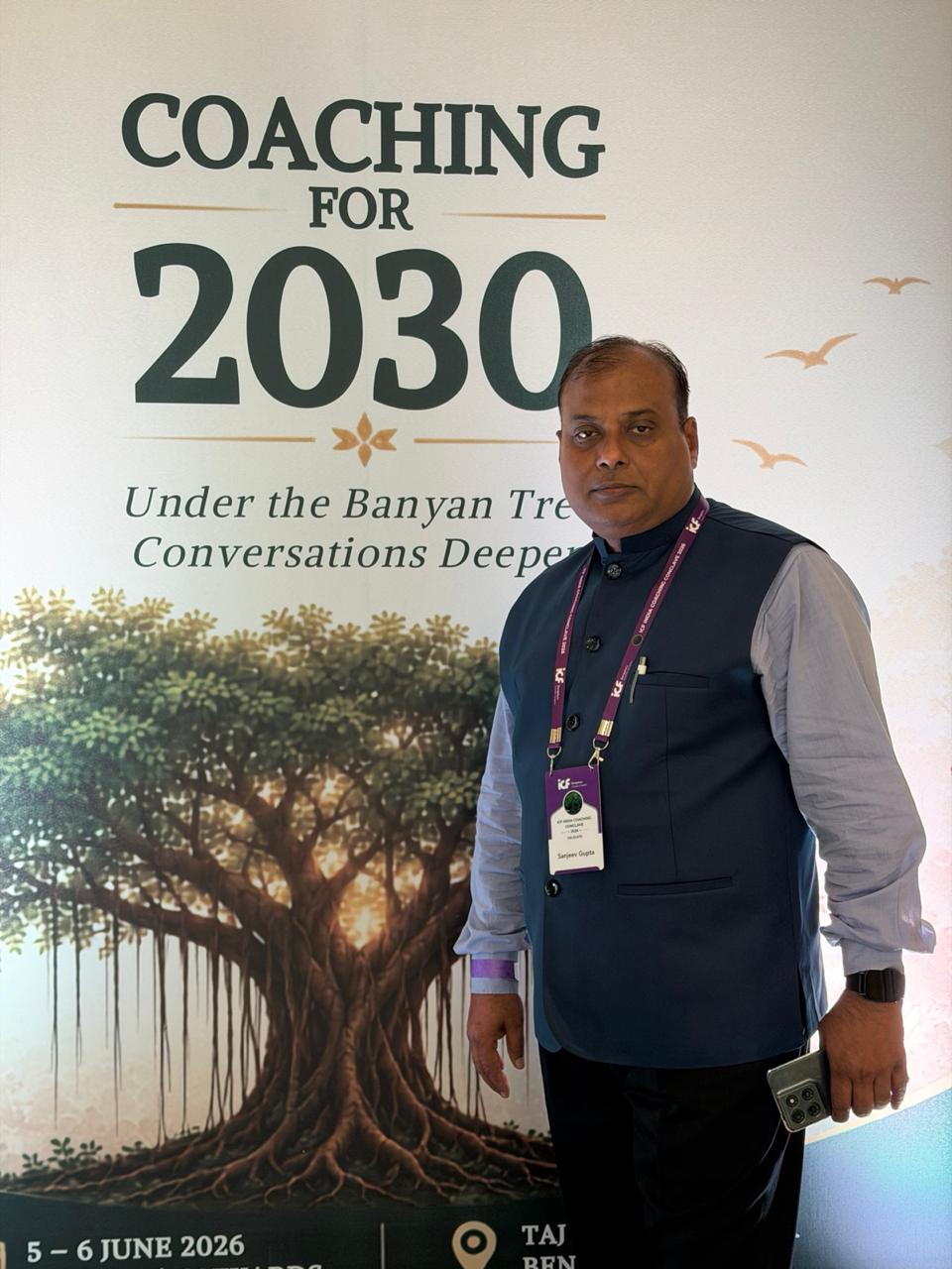 Sanjeev Gupta at ICF India Coaching Conclave — Coaching for 2030, Bangalore